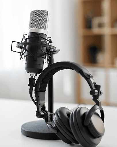 Professional audio production - studio microphone