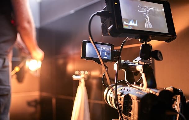 Professional video production setup