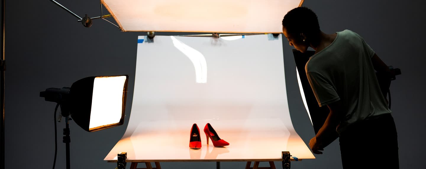 Professional photography studio setup